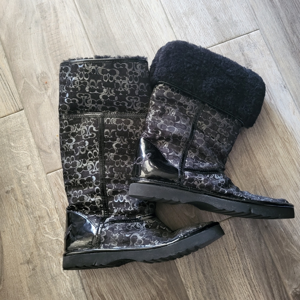 Coach black Nikole boot size 5  10/10 condition